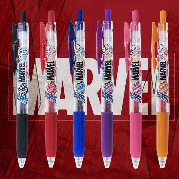 

1pc zebra marvel limited sarasa jj15 gel pen cartoon 5 colors neutral pen for student writing stationery 0.5mm