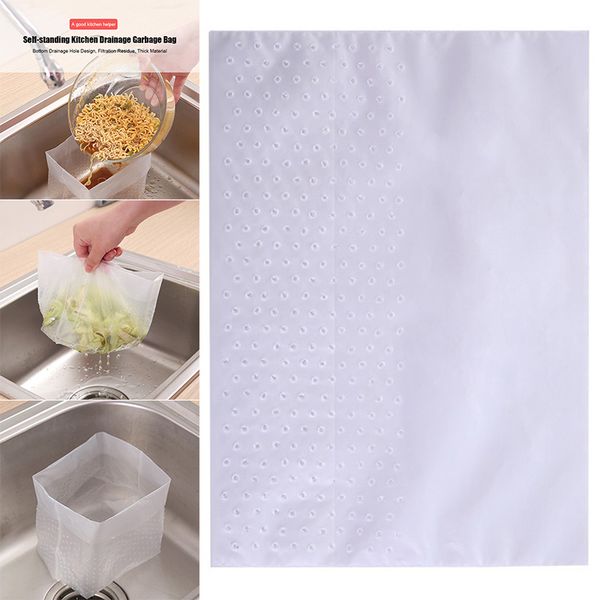 

disposable kitchen sink drain bags portable gabage flexible pouch tools d6