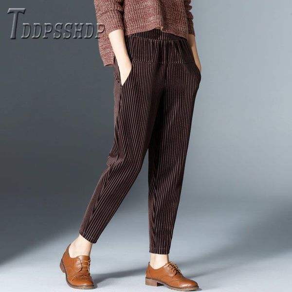 

2019 3 colors can choose women pants winter warm lining with fluff corduroy female trousers, Black;white