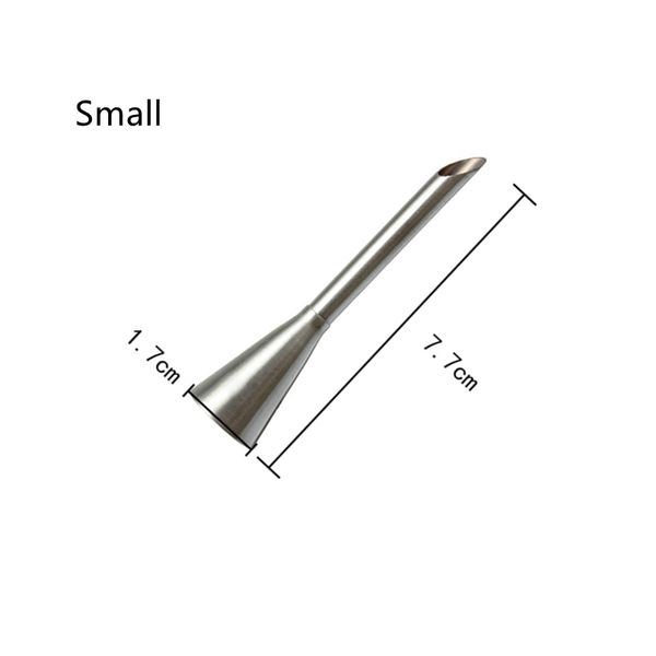 

2 pcs pastry puff cream cake nozzle stainless steel cake cupcake puffs injection tool icing piping tips cake decorating tool