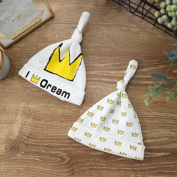 

pure cotton cap cap newborn baby pure cotton newborn hat baby hat autumn, Yellow
