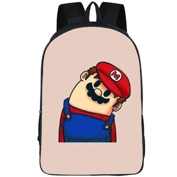 

cute backpack super mario day pack nice cartoon school bag print packsack quality rucksack sport schoolbag outdoor daypack