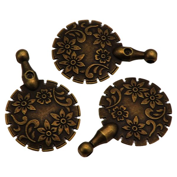 

diy tool retro sewing thread yarn cutter pendant round shape antique bronze craft wire cutter cross stitch tools