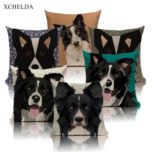 

мода колли cut собак чехлы для сидений автомобилей диван для дома декоративные бросьте наволочки белье наволочка 45x45