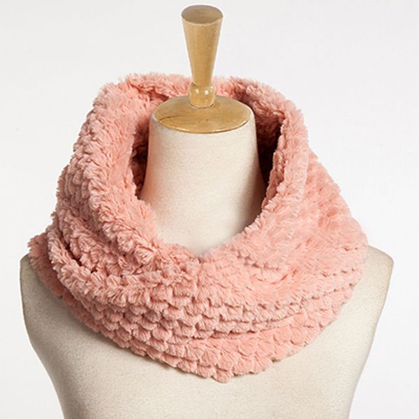 

women necklace faux fur winter scarfs warmer infinity cowl circle loop scarf female fur collar soft echarpe