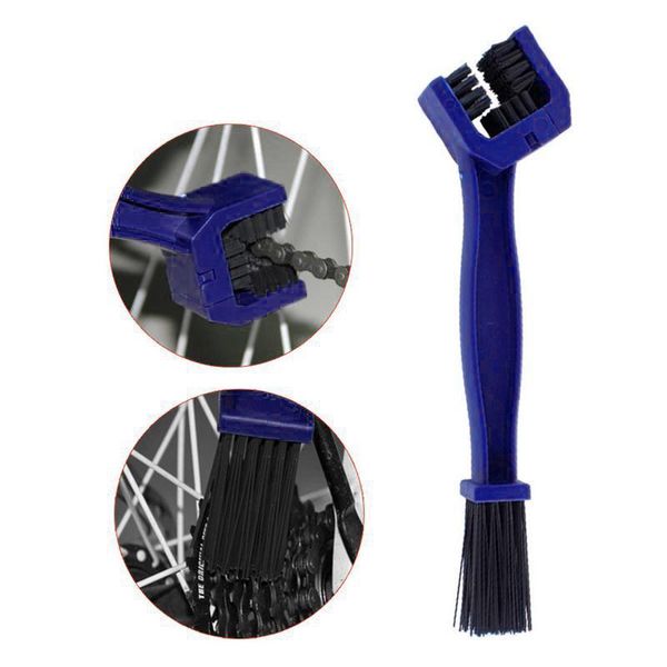 

portable reusable motorcycle bicycle chain brush cycling red, blue cleaning brush for bicycle, for