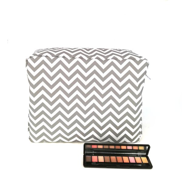 

large size chevron cosmetic cases wholesale blanks polyester diaper makeup bag custom chevron toiletry bag gift for her dom1061246