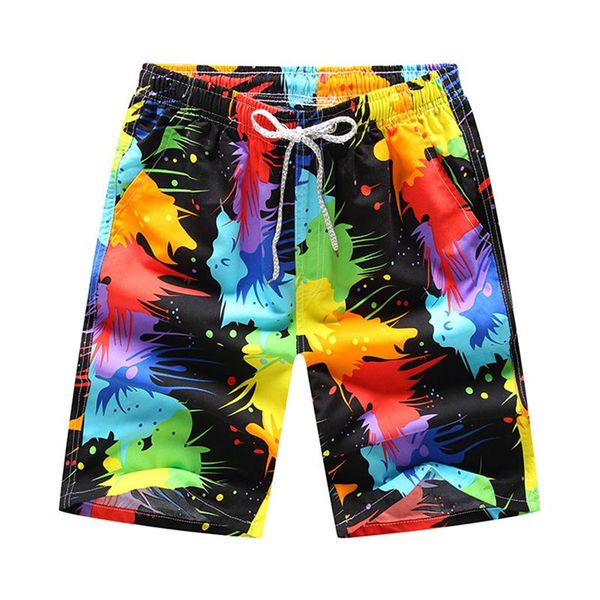 

new swimming trunks surf shorts men fast-drying men's color shorts swimming beach flower surfboard
