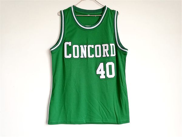 

concord academy high school #40 shawn kemp basketball jersey, Black