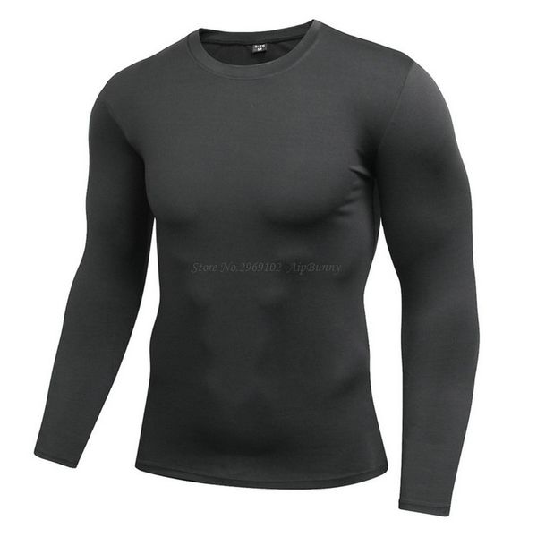 

long sleeves fast absorb sweat quick dry breathable men's shirt muscle body built t shirt for running jogging sprot gym, White;red