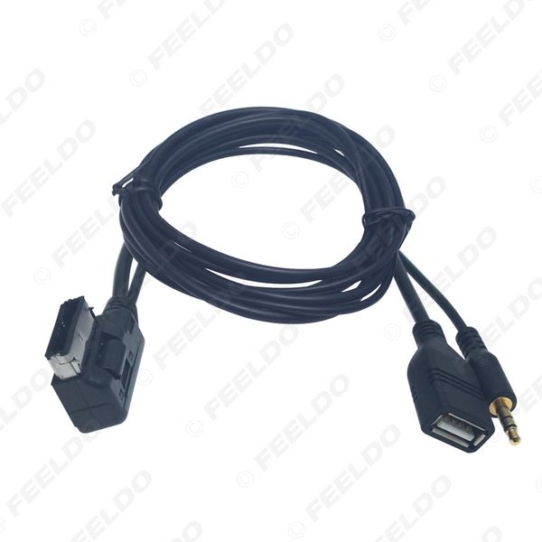 

Car Audio Music 3.5mm AUX кабель AMI / MDI / MMI Интерфейс USB + зарядное устройство для адаптера Audi A6