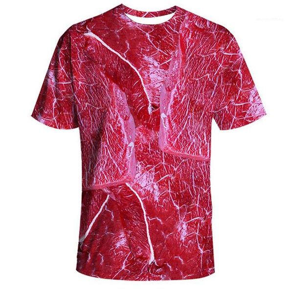 

3d digital print shirt fashion summer new causal mens clothing snowflake beef print mens tshirts unique, White;black