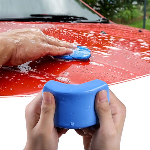 

180/100g car wash clay car cleaning detailing blue magic clay auto clean bar mini handheld washer