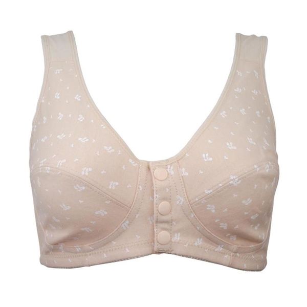 

women casual front clasp cotton thin bralette lingerie large size big cup wireless sleep bra comfortble underwear plus size, Red;black