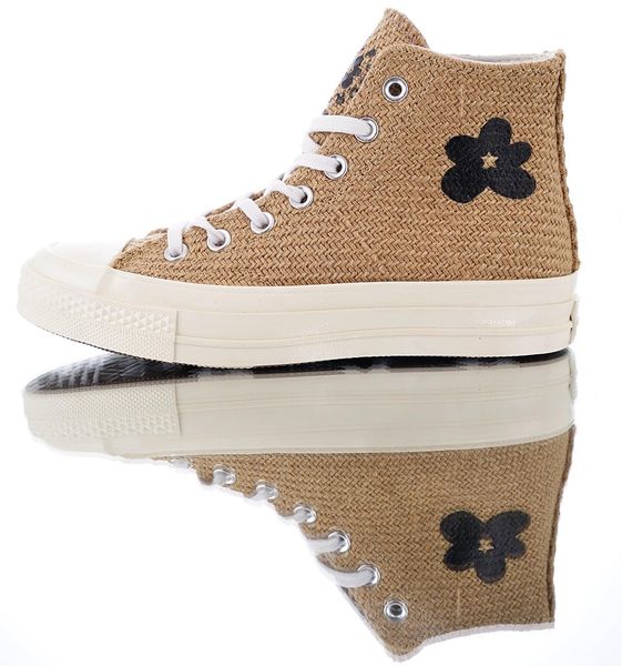 

Высококачественная мужская дизайнерская обувь Golf Le Fleur x Chuck 70 Hi \ 'Burlap \' одна звезд