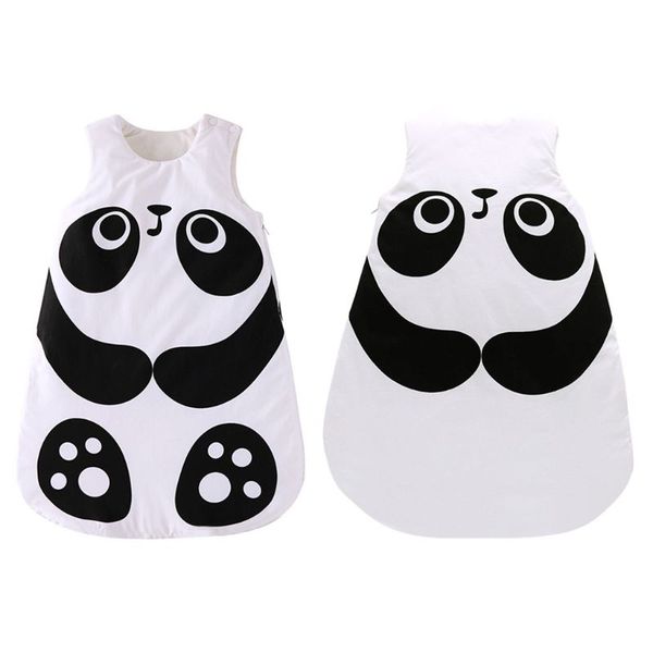 

panda shape baby sleeping bag cotton anti-kick sleepsacks winter infant pajamas qx2d
