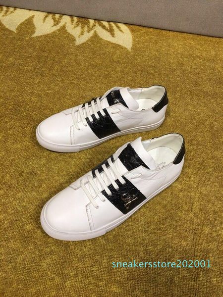 

men's fashion designer kanye west fashion men's casual flat-soled shoes s01, Black
