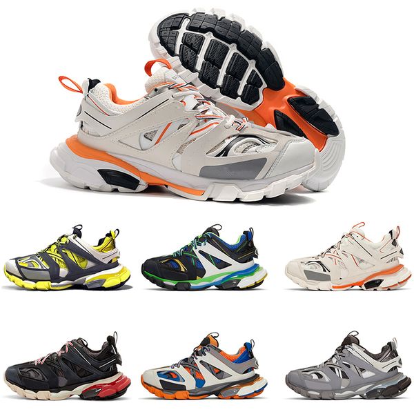 

new arrived 2020 orange yellow mens womens running shoes triple s track 3.0 fashion sneakers designer shoes mens designer trainers 36-45
