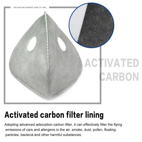 

горячая продажа n95 маска активированный уголь маска фильтр антипылевой фильтр загрязнения воздуха открытый велоспорт защитный