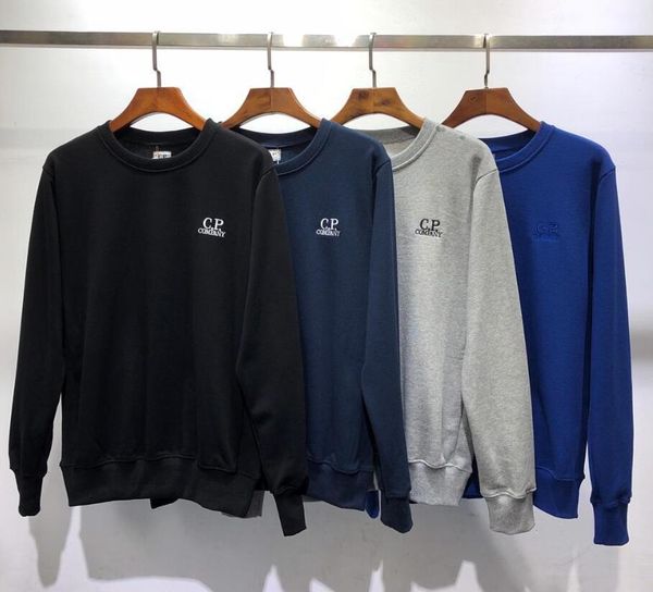 

2019 men s brand designer costume round collar embroidered sweater brand letter embroidery logo ing, Black