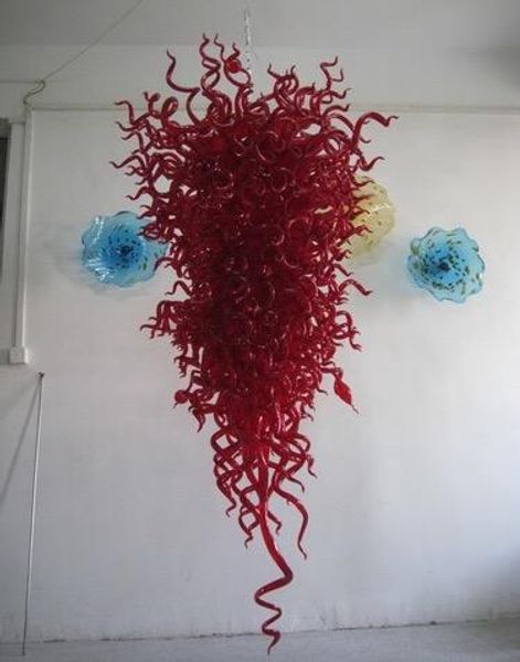 

pendant led lights l decoration new style murano red glass chandelier luxury long large pendant lighting
