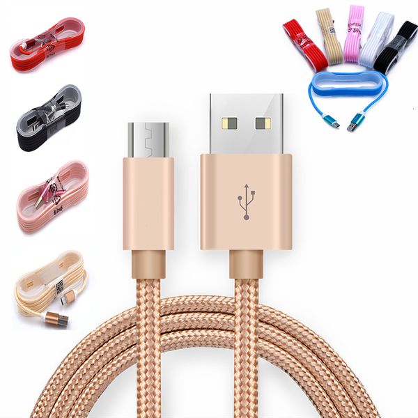 

gutsyman 1.5m long strong braided usb charging cable for type-c samsung s7 s8 plus htc sony lg micro usb wire with metal head plug usb