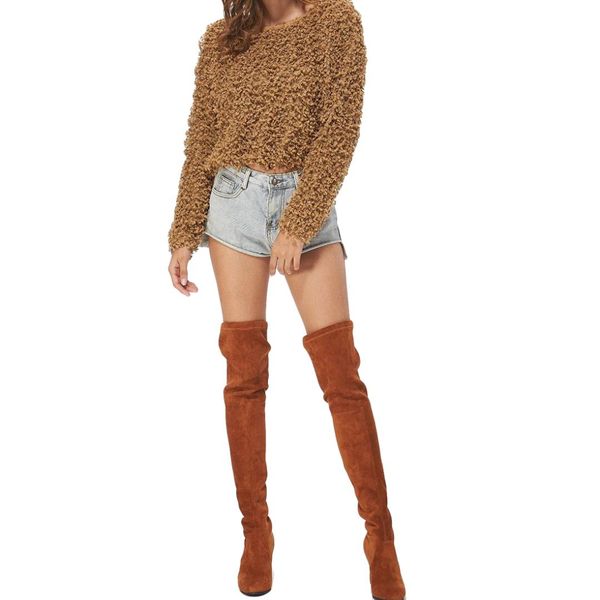 

женский шерстяной свитер 2019 новая мода свободная тепловая пэчворк твердый хаки белый свитер осень пиджаки короткие женские топы, White;black