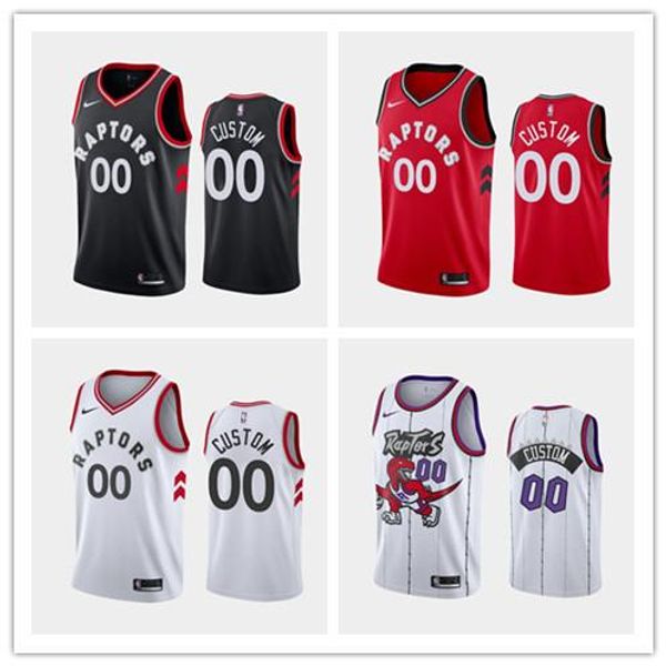 

2019 custom toronto raptors men's embroidery nba association statement icon city edition basketball jersey, Black