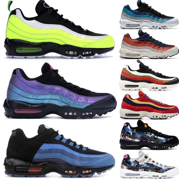 

classic 95s mens running shoes prm reserve volt throwback future game time triple black white fashion luxury designer men women shoes, White;red