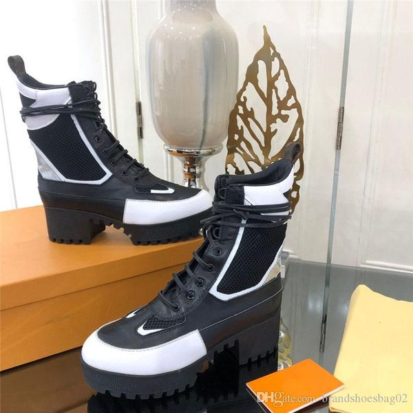 

luxury women shoes fashion luxury designer women shoes doc martens boots woman winter half boots women dress shoes big size 42, Black