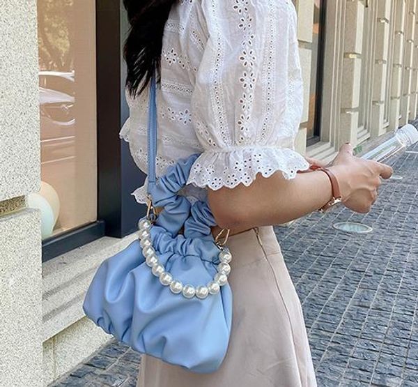 

лето малый свежее сумка женская сумка 2020 новая волна портативные crossbody сумки wild ins облако bucket bag лучший продажа