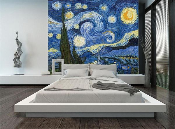 

self-adhesive] 3d van gogh's paintings 421253 wall paper mural wall print decal murals