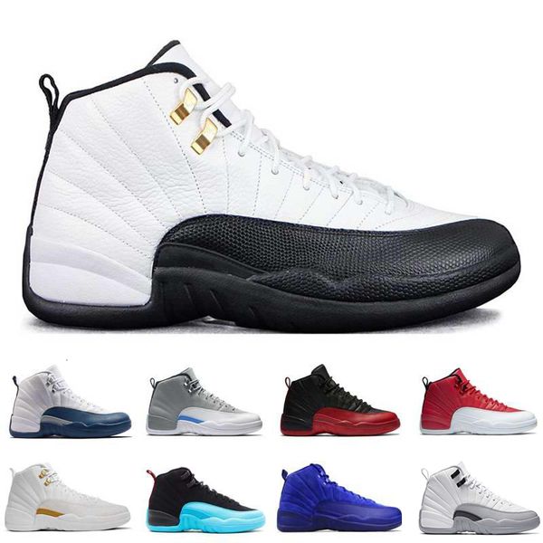 

shoes 12 xii man basketball shoes white gym red flu game taxi playoffs barons sneakers sports shoes the maste