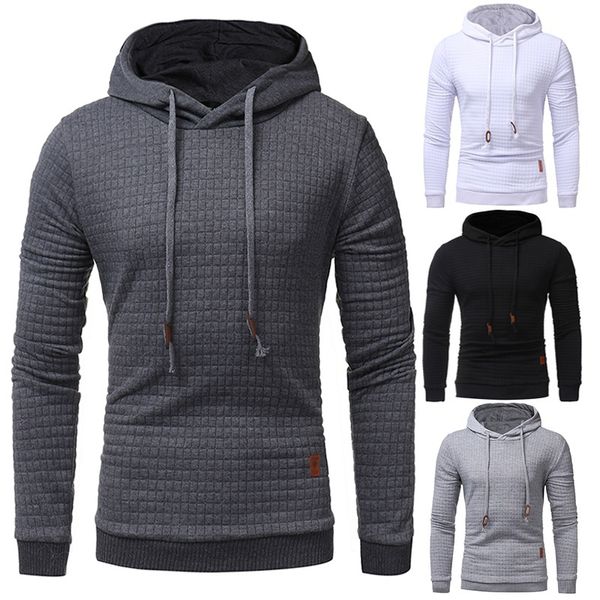 

zogaa brand fashion new men's casual solid hoodies autumn streetwear hooded sweatshirts leisure outwear men's sweatshirts, Black