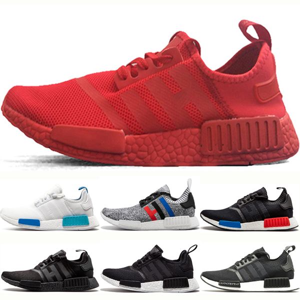 

new arrive r1 triple red running shoes for men women mens japan black white og black gray all red oreo sports sneakers