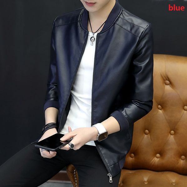 

winter autumn mens pu jackets outwear leather hooded biker coat men cool motorcycle jacket male 4xl, Black