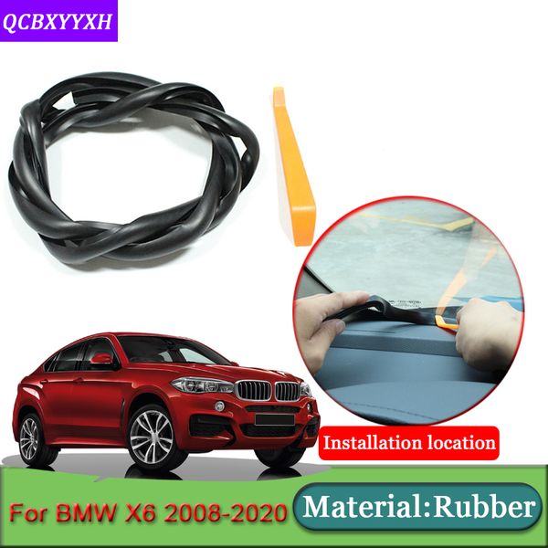 

автомобиль-моделирование для x6 2008-2020 rubber шумозащитных звукоизолированный пыле приборной панели автомобиля лобовое стекло уплотнитель