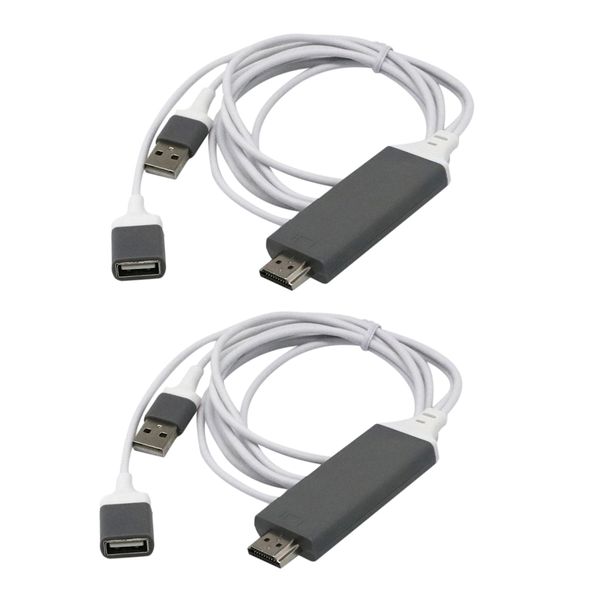 

2x unviersal 3 in 1 usb to hdmi hd adapter