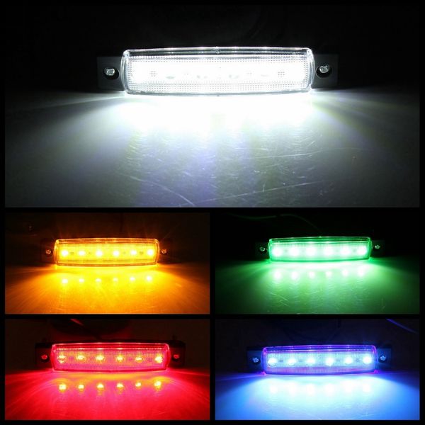 

автомобильные наружные фонари dc led 12v 24v 6 smd led авто автобус автобус грузовик грузовой автомобиль грузовой автомобиль боковой габарит