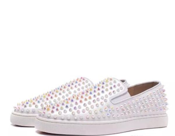 

rantus mens flat glitter flats red bottom luxury shoes for bip bip orlato women designer sneakers famous brand party shoes, Black