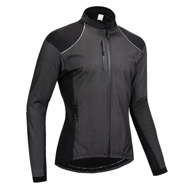 

cycling jersey - mens womens full zip wicking running long sleeve mountain bike biking shirts, breathable bicycle jacket with pockets, Black;blue