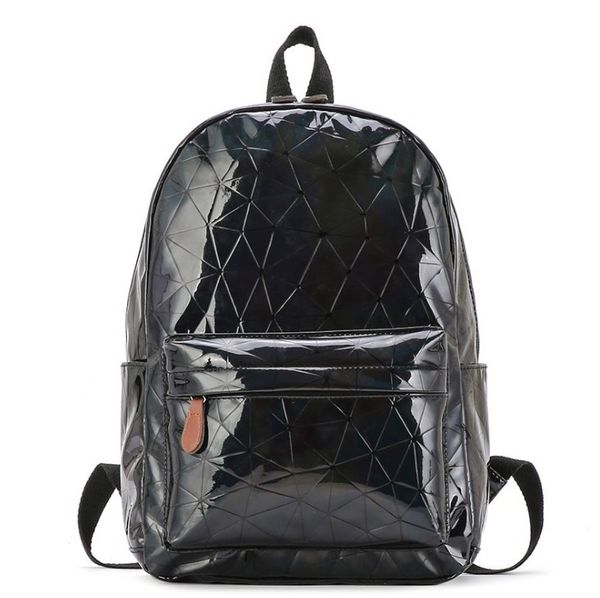 

men women bag hologram leather female fashion travel backpack laser for girl school casucal bag pack mochila feminina 5 color