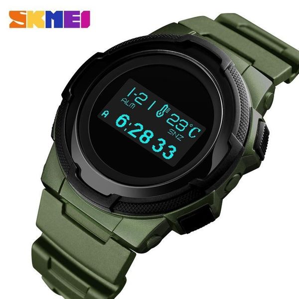 

new skmei digital watch men multifunction sport wristwatches calorie calculation alarm clock compass mens watches montre homme 1439, Slivery;brown