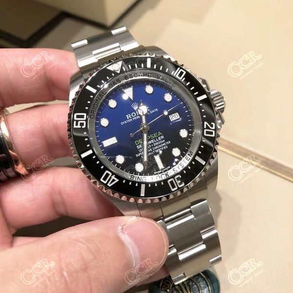 

Горячие продажи Часы Глубокий Керамический Безель SEA-Dweller Stanless Сталь С Скользящим Замком Автоматические Механические мужские Часы