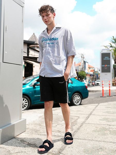 

men's 2020 new summer outdoor slippers non-slip sandals personality korean fashion outer wear sandals trend, Black