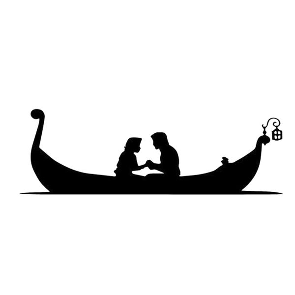 

17*5.5cm lovers on boat home decor car truck window decal sticker warm and romantic vinyl car wrap decor decals