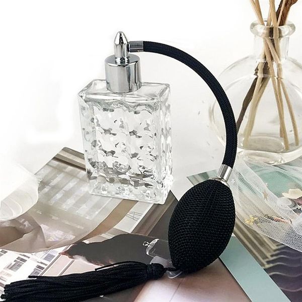

1pc perfume bottle стеклянная трубка длинная подушка насадка perfume spray бутылки пустые бутылки путешествия (серебро
