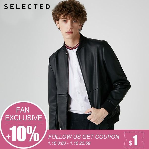 

мужская кожа бизнеса бейсбол короткого пальто жакет | 4191p3506, Black;brown