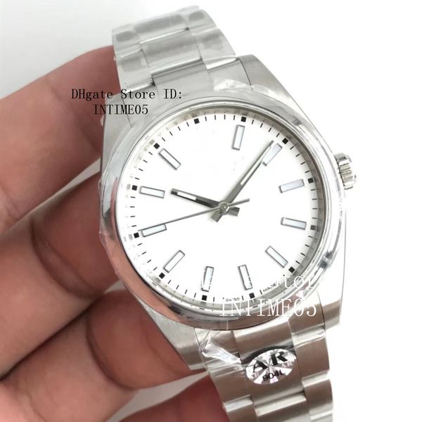 

5 color ar factory ref.114300 oyster perpetual luxury watch 39mm 904l steel cal.3132 movement mechanical automatic mens watches, Slivery;brown