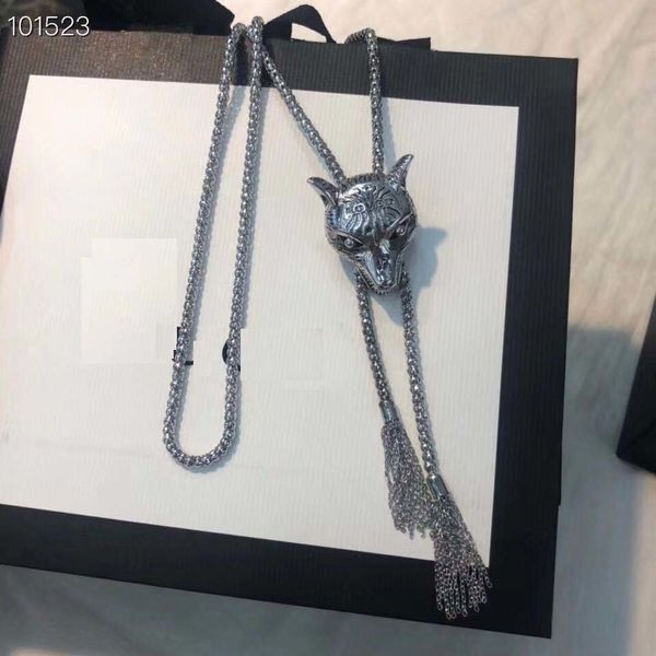 

animal vintage necklace wolf head sterling silver vintage necklace